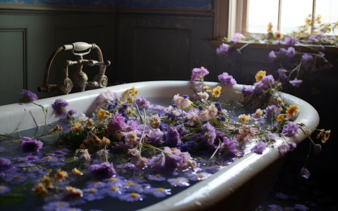 Bagno rilassante con lavanda e melissa Bagno rilassante con lavanda e melissa