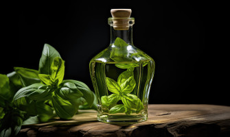 Liquore al basilico fatto in casa ricetta digestiva naturale