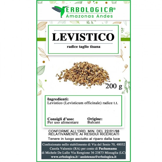 Levistico radice taglio tisana Levistico radice taglio tisana