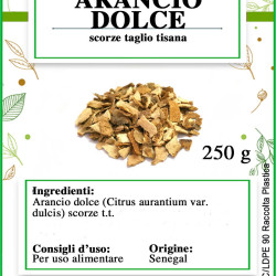 Arancio scorze dolci essiccate, infusi, tisane e liquori