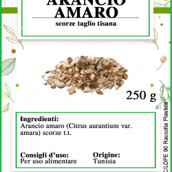 Arancio amaro scorze essiccate per tisane, liquori e cucina Arancio amaro scorze essiccate per tisane, liquori e cucina