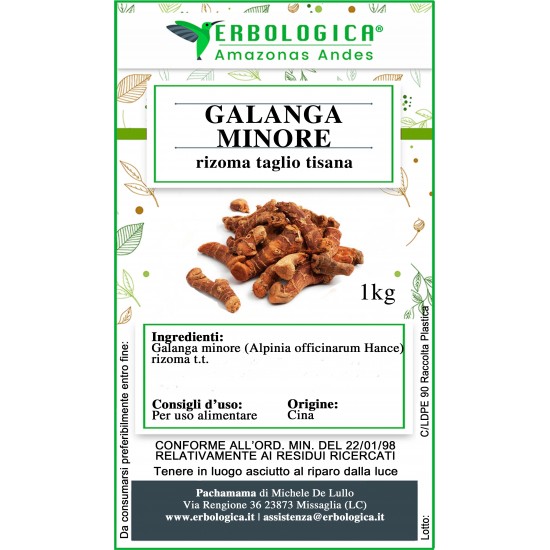 Galanga radice taglio tisana Galanga radice taglio tisana