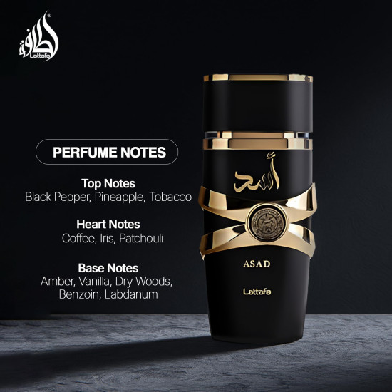 Lattafa Asad Eau De Parfum Profumo Spray 100 ml  per uomo
