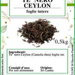 Tè nero ceylon foglie 