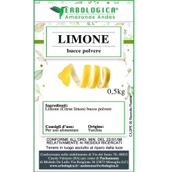 Limone bucce in polvere Limone bucce in polvere