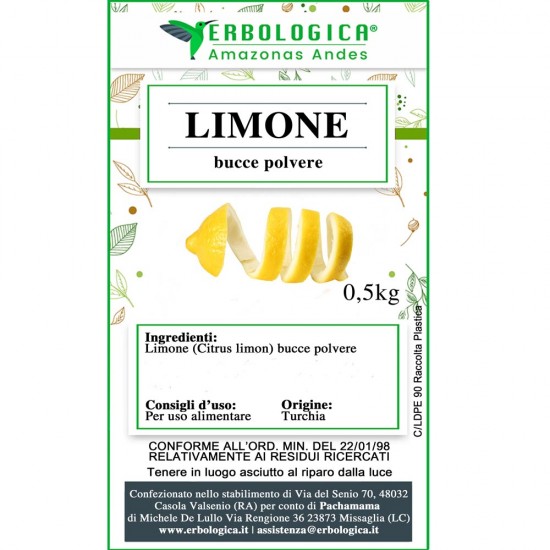 Limone bucce in polvere Limone bucce in polvere