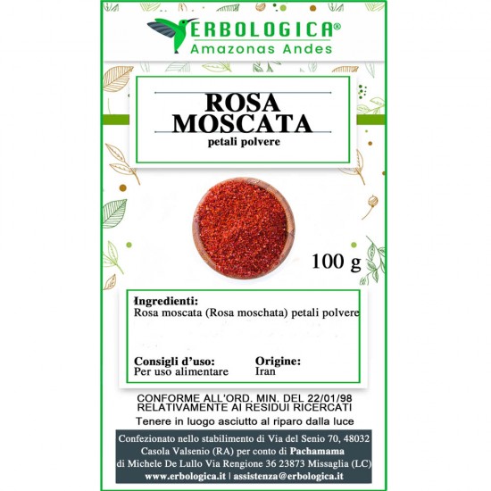 Rosa moscata petali in polvere Rosa moscata petali in polvere