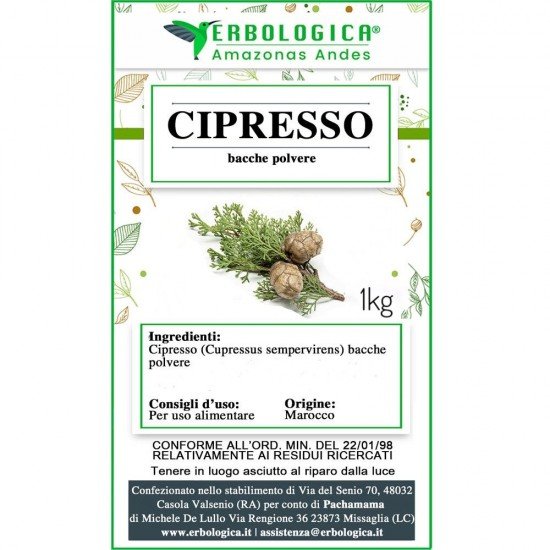 Cipresso bacche in polvere Cipresso bacche in polvere