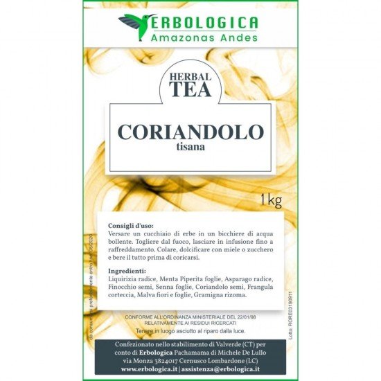 Coriandolo tisana composta Coriandolo tisana composta