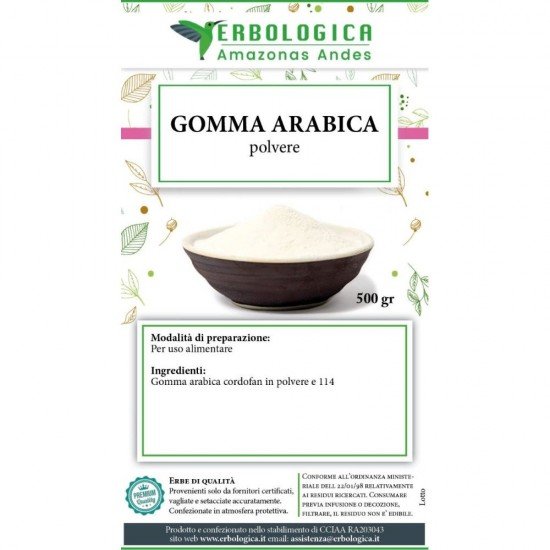 Gomma arabica kordofan in polvere Gomma arabica kordofan in polvere