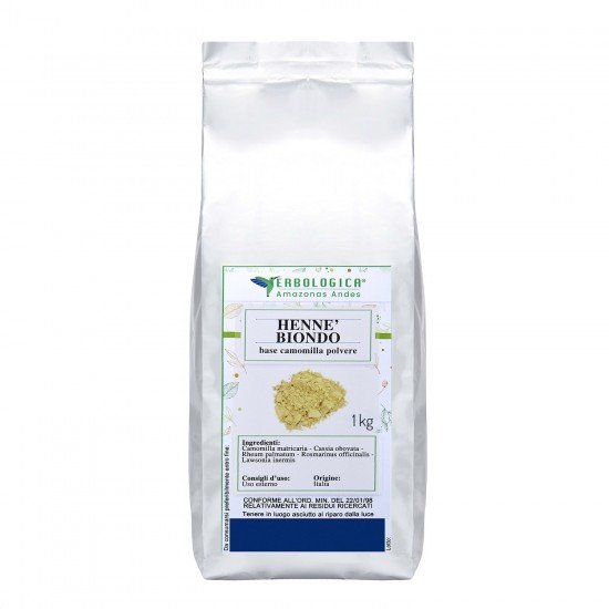 Hennè biondo polvere camomilla naturale Hennè biondo polvere camomilla naturale