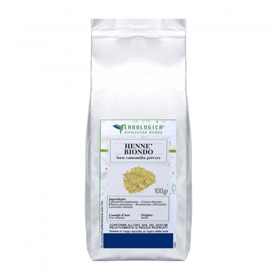 Hennè biondo polvere camomilla naturale Hennè biondo polvere camomilla naturale