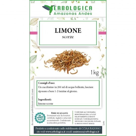 Limone scorze taglio tisana Limone scorze taglio tisana