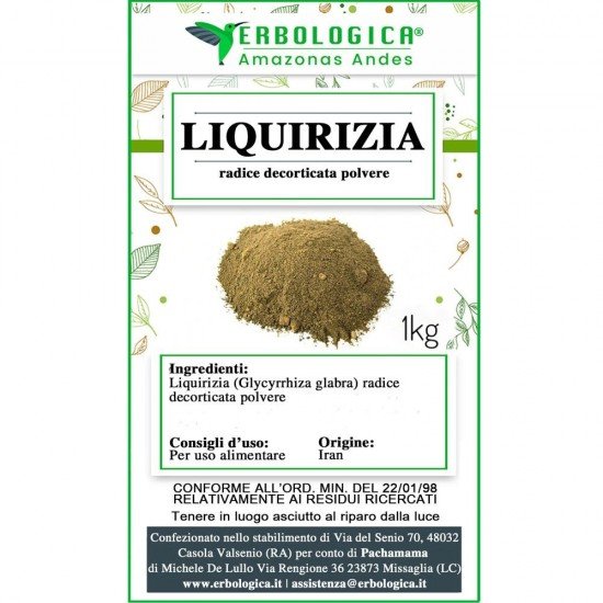 Liquirizia radice decorticata in polvere Liquirizia radice decorticata in polvere