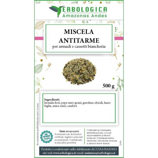 Miscela antitarme naturale per armadi Miscela antitarme naturale per armadi
