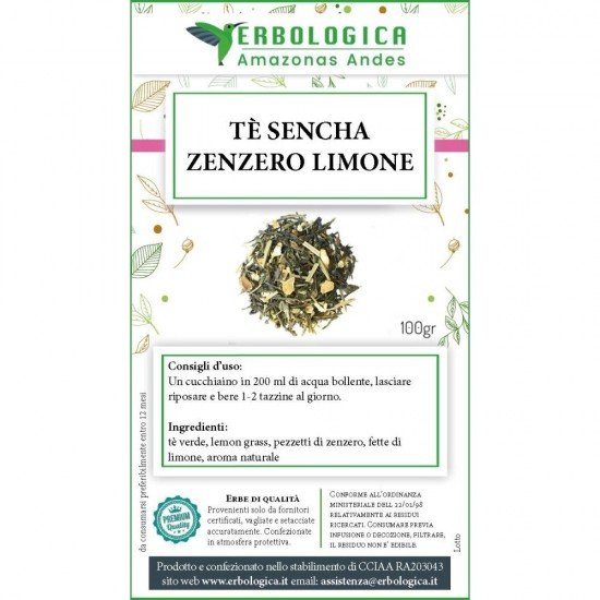 Tè sencha zenzero e limone Tè sencha zenzero e limone