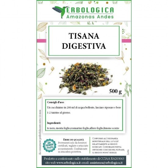 Tisana digestiva naturale