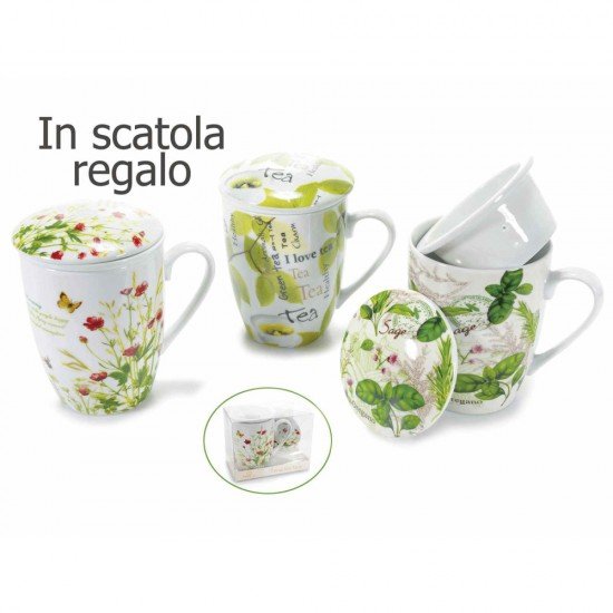 Tazza tisaniera in porcellana Tazza tisaniera in porcellana