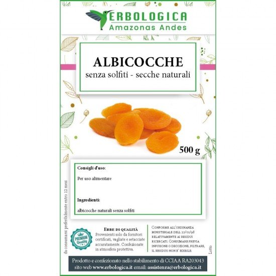 Albicocche secche da 500g Albicocche secche da 500g
