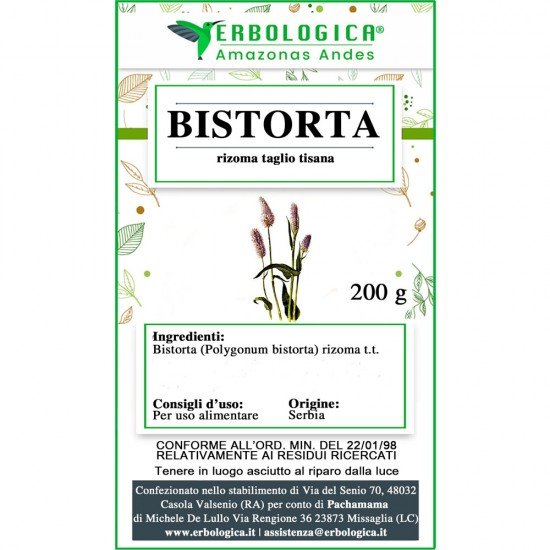 Bistorta rizoma taglio tisana Bistorta rizoma taglio tisana
