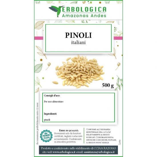 Pinoli Italiani confezione da 500 grammi Pinoli Italiani confezione da 500 grammi