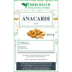 Anacardi crudi confezione da 500 grammi